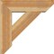 Ekena Millwork Traditional Slat Rough Sawn Bracket w/ Offset Brace, Western Red Cedar, 8"W x 28"D x 28"H BKT0806X28X28TRA06RWR - alternate 2